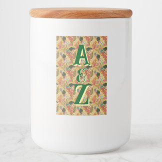 Monogrammed opbergpot – gepersonaliseerde esthetie voedselcontainer etiket