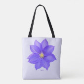 Monogrammed Paars Lavender Custom Schouder Tas (Achterkant)
