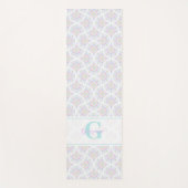 Monogrammed Pastel Rainbow Sundae Mandala Art Deco Yogamat (Voorkant)