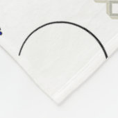 Monogrammed Personalized Fleece Blanket (Hoek)