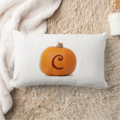 Monogrammed Personalized Herfst Pumpkin Sierkussen Kussen (Deken)