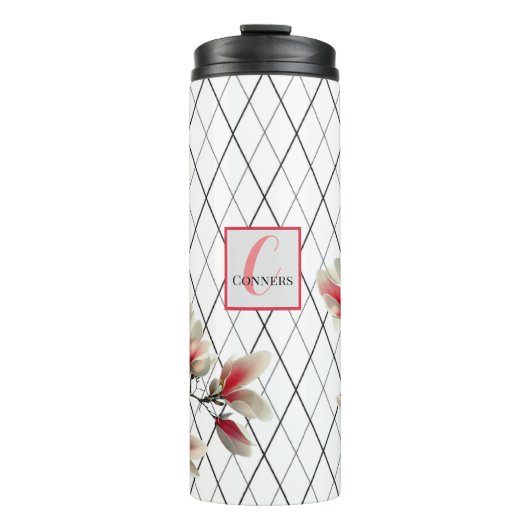 Monogrammed Personalized Thermal Tumbler Thermosbeker (Voorkant)