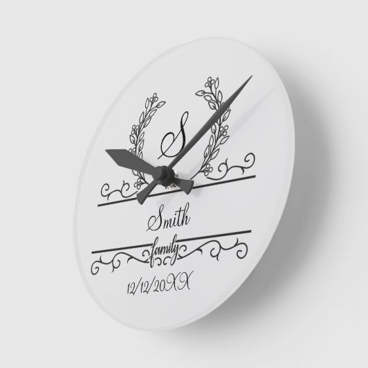 Monogrammed Persoonlijke blad van het Manuscript v Ronde Klok (Hoek)