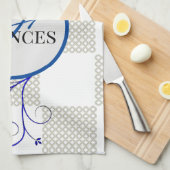 Monogrammed Persoonlijke keukenhanddoeken (Quarter Fold)