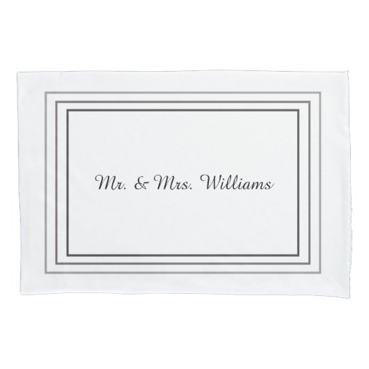 Monogrammed Pillowcases Kussensloop (Voorkant-Links)