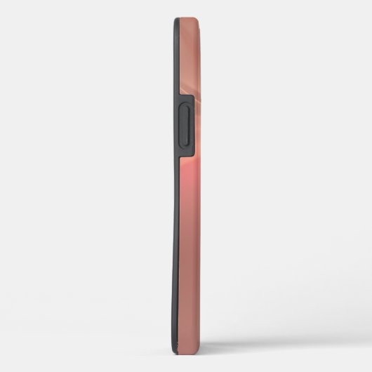 Monogrammed Pink Deer Apple iPhone 12 Coque (Verso / Droite)