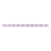 Monogrammed Pink en Blauwgroen Chevron Custom Lint (Voorkant)