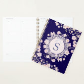 Monogrammed Pink Flowers and Lace Floral (Devant avec enveloppe)