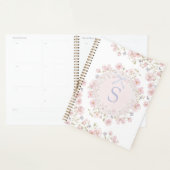 Monogrammed Pink Flowers and Lace Floral (Devant avec enveloppe)