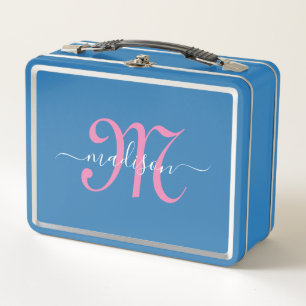 Monogrammed Pink Script Girl's