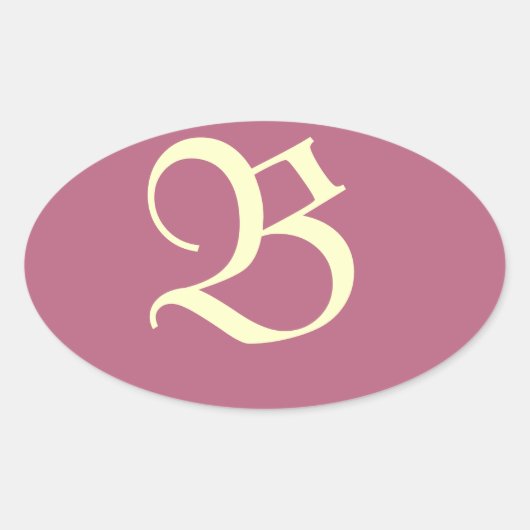 Monogrammed Pink Sticker (Voorkant)
