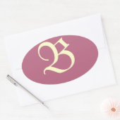 Monogrammed Pink Sticker (Envelop)