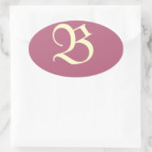 Monogrammed Pink Sticker (Tas)