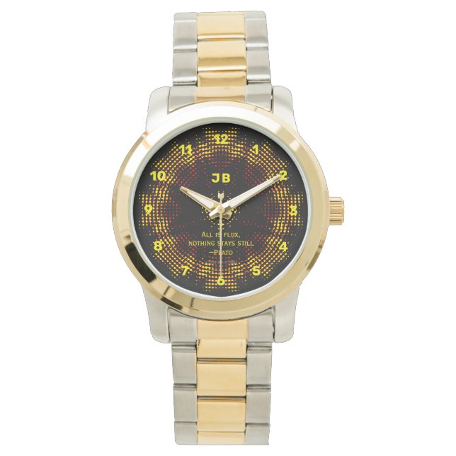Monogrammed Plato eWatch Horloge (Voorkant)