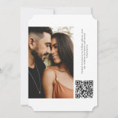 Monogrammed Poker Chip Save the Date Kaart (Achterkant)