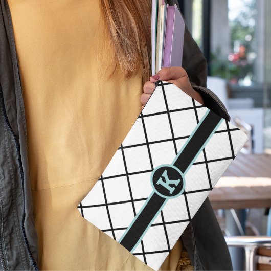 Monogrammed Print Cut Sew Bag Etui