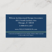 Monogrammed Professional Visitekaartje (Achterkant)