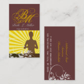 Monogrammed Professionele Religie Visitekaartje (Voorkant / Achterkant)