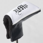 Monogrammed Putter Hoesje Golfheadcover (3/4 voorkant)