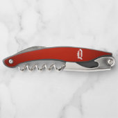 Monogrammed "Q" Waiter's Corkschroef Kurkentrekker (Achterkant)