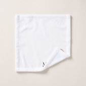 Monogrammed Red Goldendoodle Dog Design Bad Handdoek (Wasdoekje)