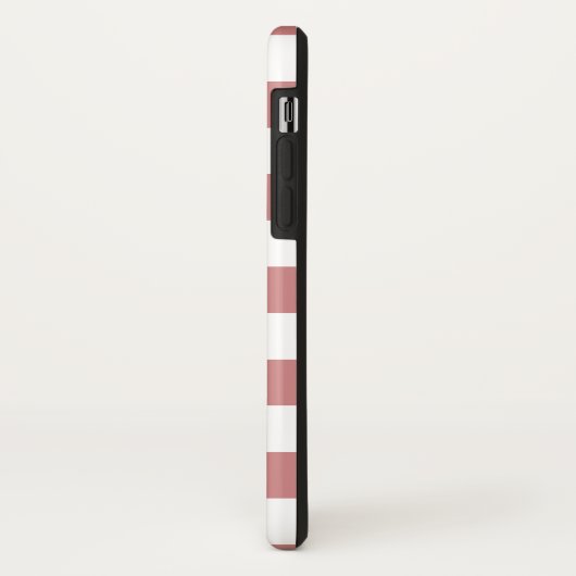 Monogrammed Red White Buffalo Check Pattern Case-Mate iPhone Case (Achterkant/links)