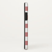 Monogrammed Red White Buffalo Check Pattern Case-Mate iPhone Case (Achterkant/rechts)