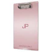 Monogrammed Roos Gold Sjabloon - Aangepaste klas Klembord (Links)