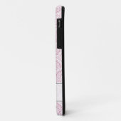 Monogrammed Roze Art Deco Confetti Lace Mandala Case-Mate iPhone Case (Achterkant/links)