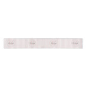 Monogrammed roze en wit gestreept grosgrain lint (Voorkant)