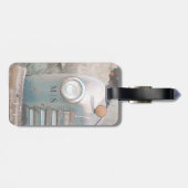 Monogrammed rustieke en landelijke pick-up bagagelabel (Achterkant horizontaal)