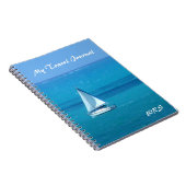 Monogrammed Sailing Travel Journal Notitieboek (Rechterzijde)