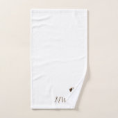 Monogrammed Saint Bernard Dog Design Bad Handdoek (Handdoek)