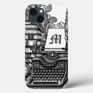 Monogrammed Schrijver Thema Kleur Me iPhone 13 Hoesje