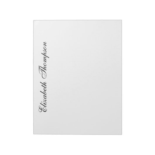 Monogrammed Script Notitieblok (Gedraaid)