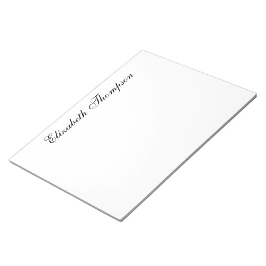 Monogrammed Script Notitieblok (Schuin)