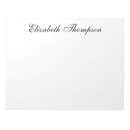 Monogrammed Script Notitieblok (Voorkant)