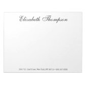 Monogrammed Script Notitieblok (Voorkant)