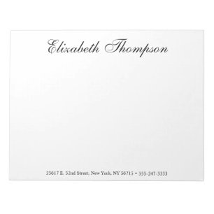 Monogrammed Script Notitieblok