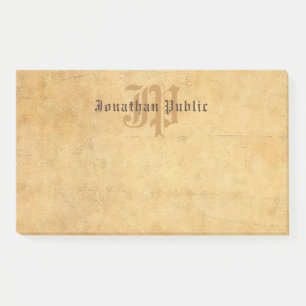 Monogrammed Sjabloon Elegante  Kalligrafie Post-it® Notes