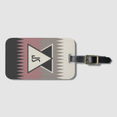 Monogrammed Southwestern Bagagelabel (Voorkant (horizontaal))