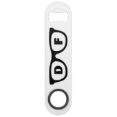 Monogrammed spectacles custom speed bottle opener (Dos)