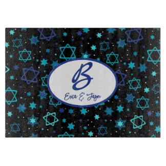 Monogrammed Star of David Challah Board Snijplank
