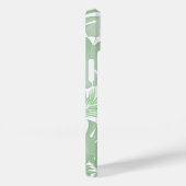 Monogrammed Stijlvol Initiaal Trendy Palm Leaves Case-Mate iPhone Case (Achterkant / Rechts)