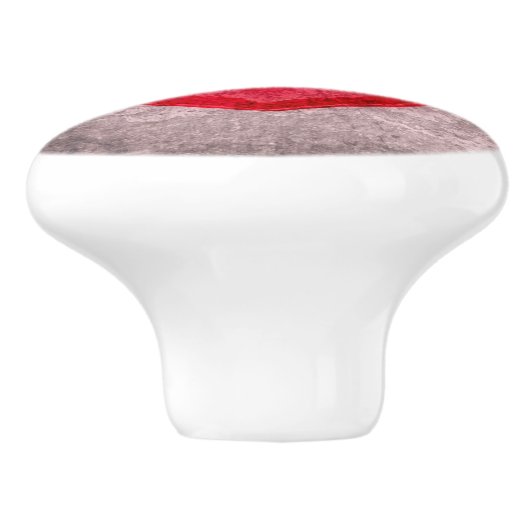 Monogrammed Stonewashed Heart Keramische Knop (Zijkant)