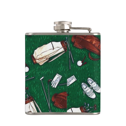 Monogrammed T-shirt Time Golf Heupfles (Achterkant)