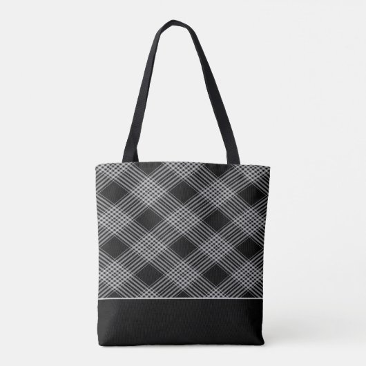 Monogrammed Tartan Pset Tas (Achterkant)
