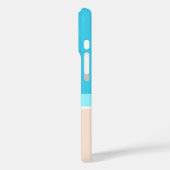 Monogrammed Teenslippers op Sand Modern Beach Plea Case-Mate iPhone Case (Achterkant / Links)