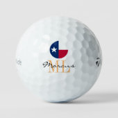 Monogrammed Texas Flag & Texas, VS Golf Golfballen (Voorkant)