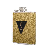 Monogrammed Textured Gold Heupfles (Links)